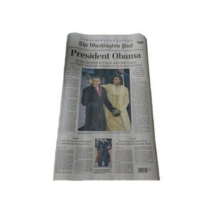 Washington Post Jan 21 2009 OBAMA INAUGURATION Commemorative Edition – UNREAD